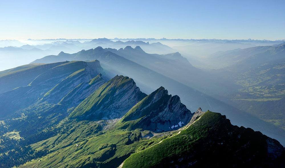 Toggenburg Churfirsten view