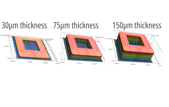 Scalability of Pt-on-Si Sensor