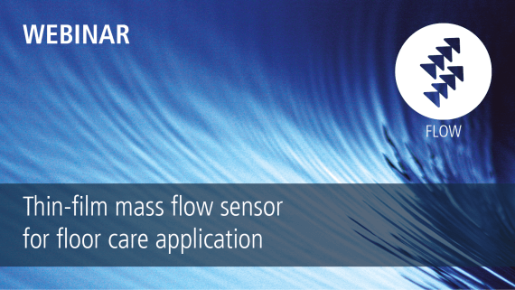 Thin-film mass flow sensor for floor care application